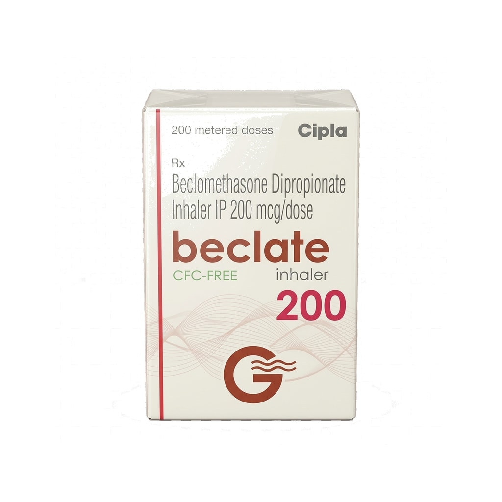 Beclate Inhaler 200 Mcg (Beclomethasone)