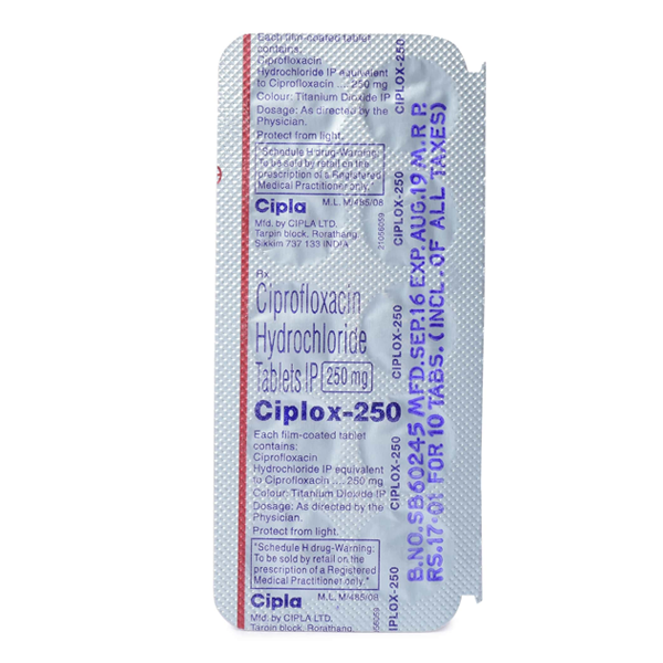 Fluoroquinolone Generic - Ciplox 250 Mg (Ciprofloxacin 250mg)