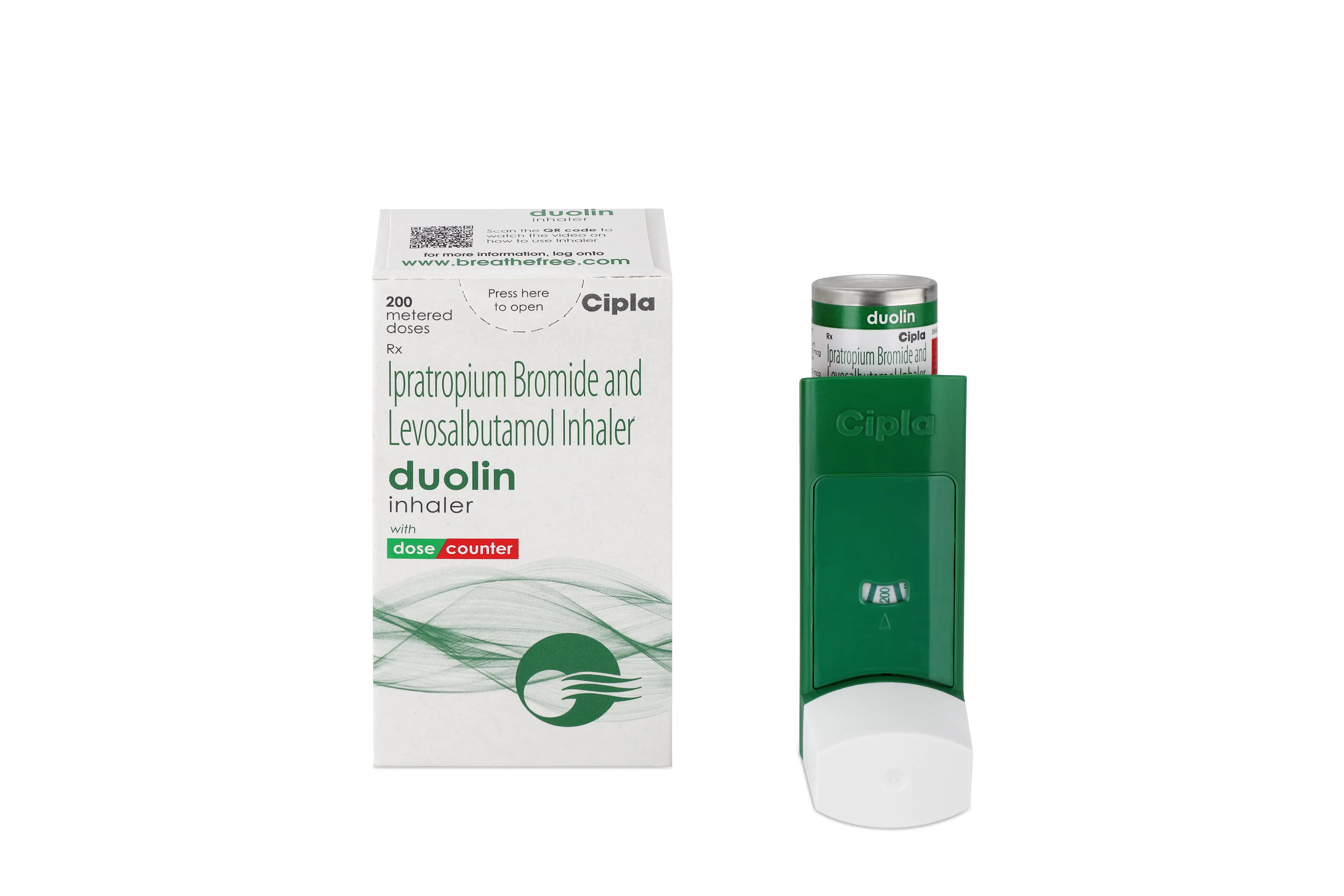 Duolin Inhaler 50 Mcg + 20 Mcg (Ipratropium + Levosalbutamol)