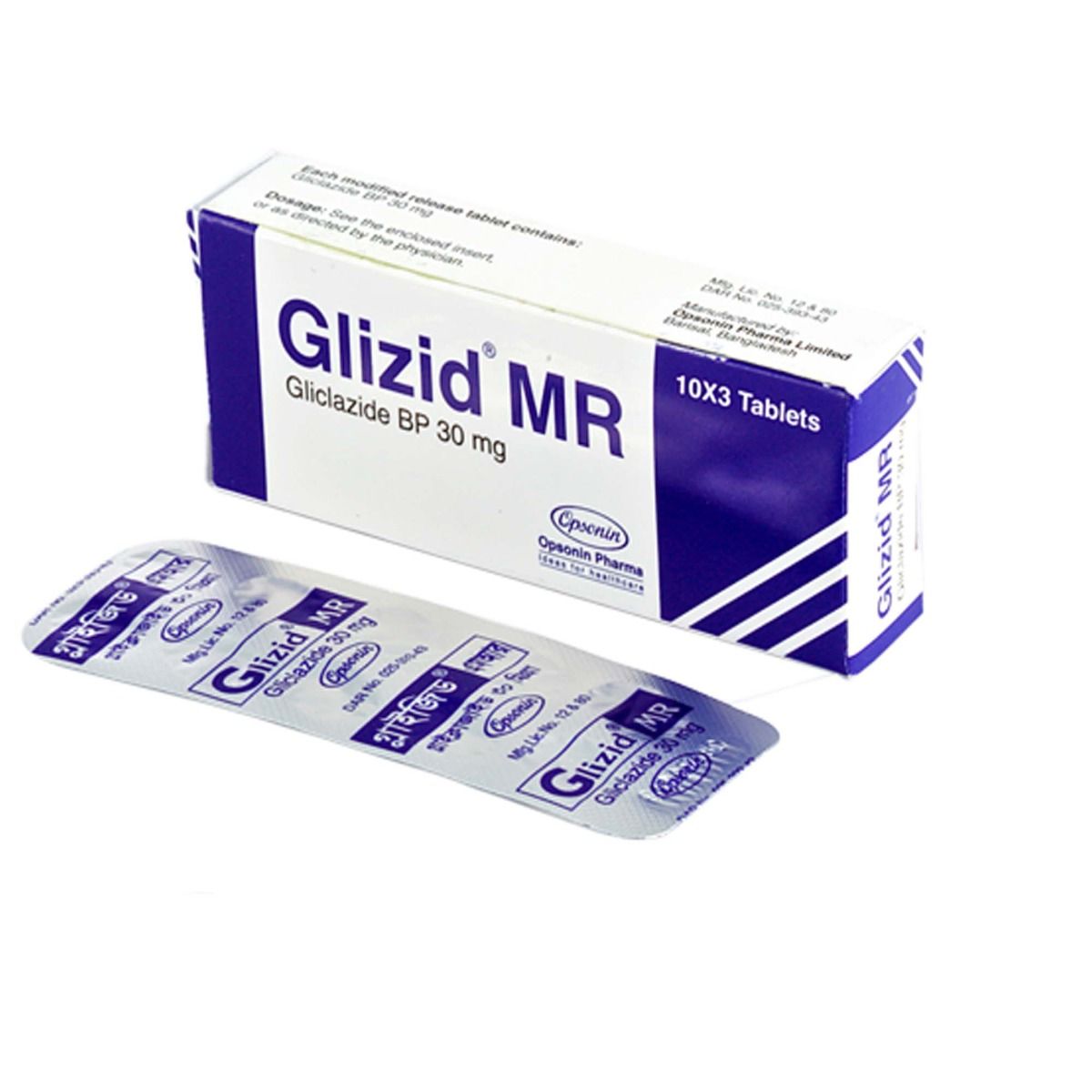 Diamicron Generic - Glizid MR 30 (Gliclazide MR 30mg)