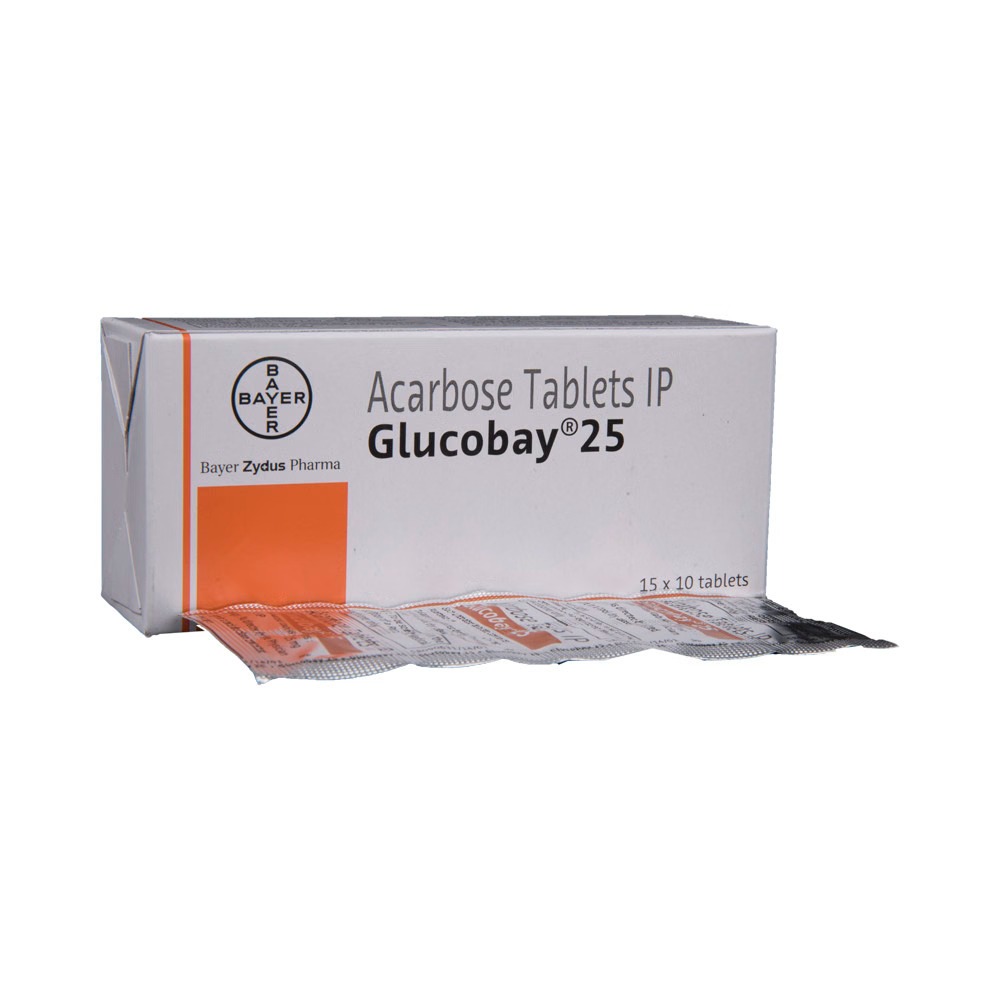 Precose Generic - Glucobay 25 (Acarbose 25mg)