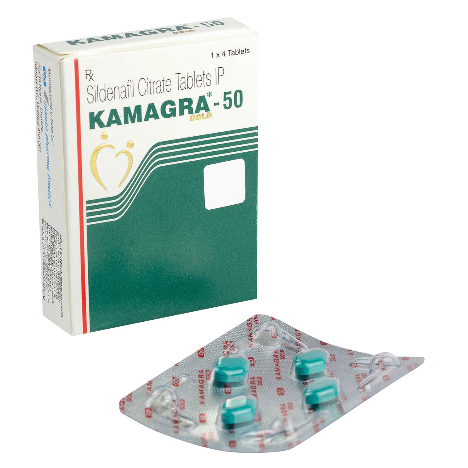 Viagra Generic - Kamagra Gold 50 Mg Tablet (Sildenafil)