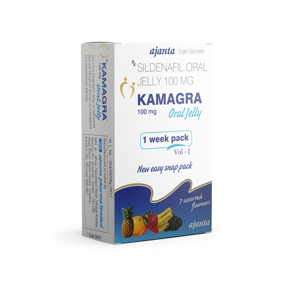 Viagra Generic - Kamagra Oral Jelly Rx 100 Mg (Sildenafil)