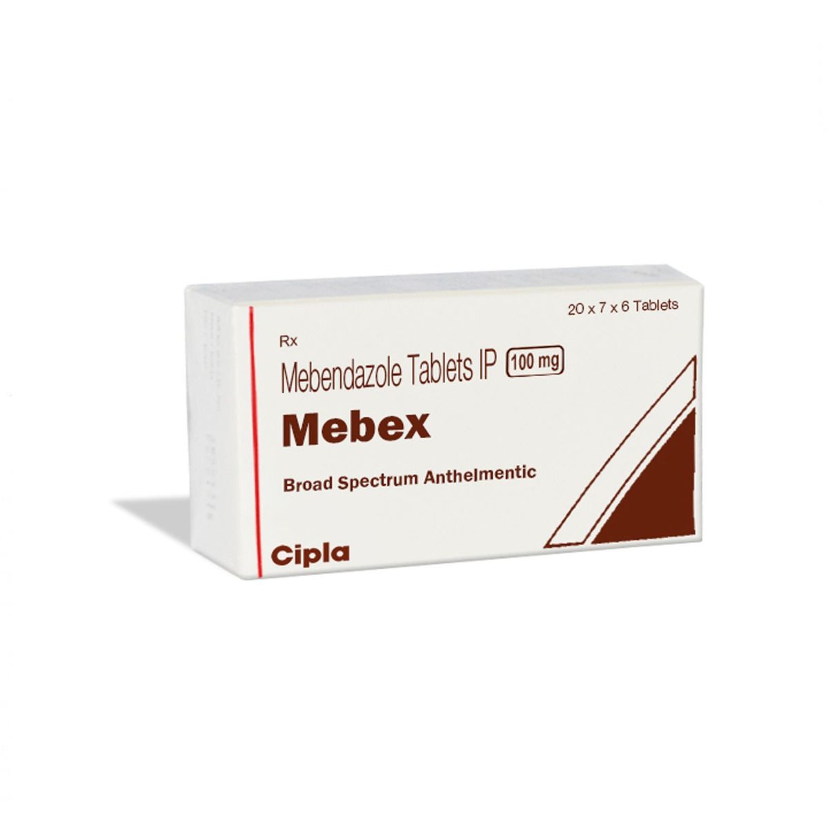 Vermox Generic - Mebex 100 Mg (Mebendazole 100mg)