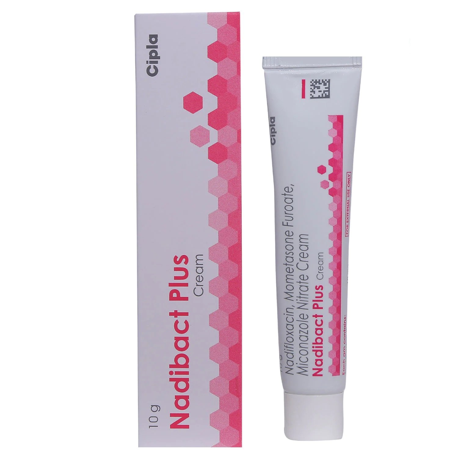 Nadibact Plus Cream (Nadifloxacin + Mometasone + Miconazole)