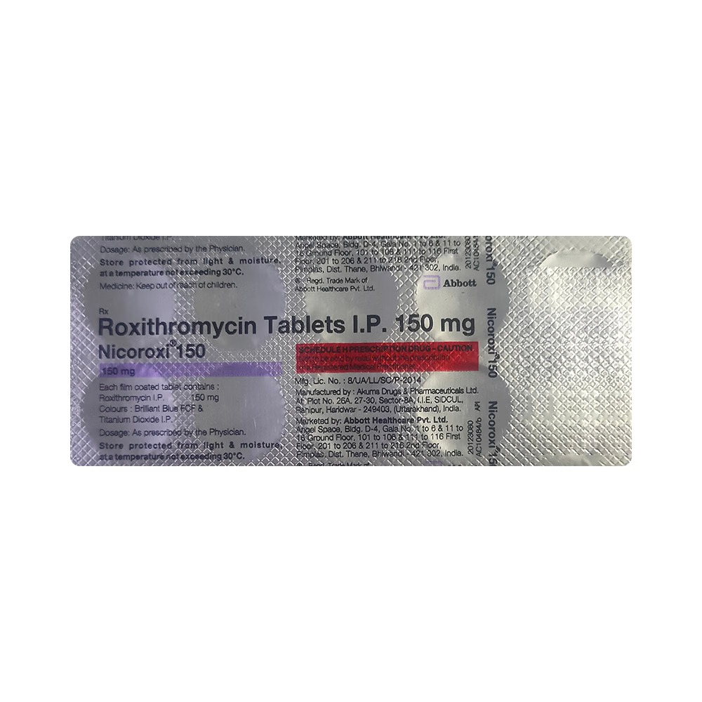 Macrolide Generic - Nicoroxi 150 Mg (Roxithromycin 150mg)