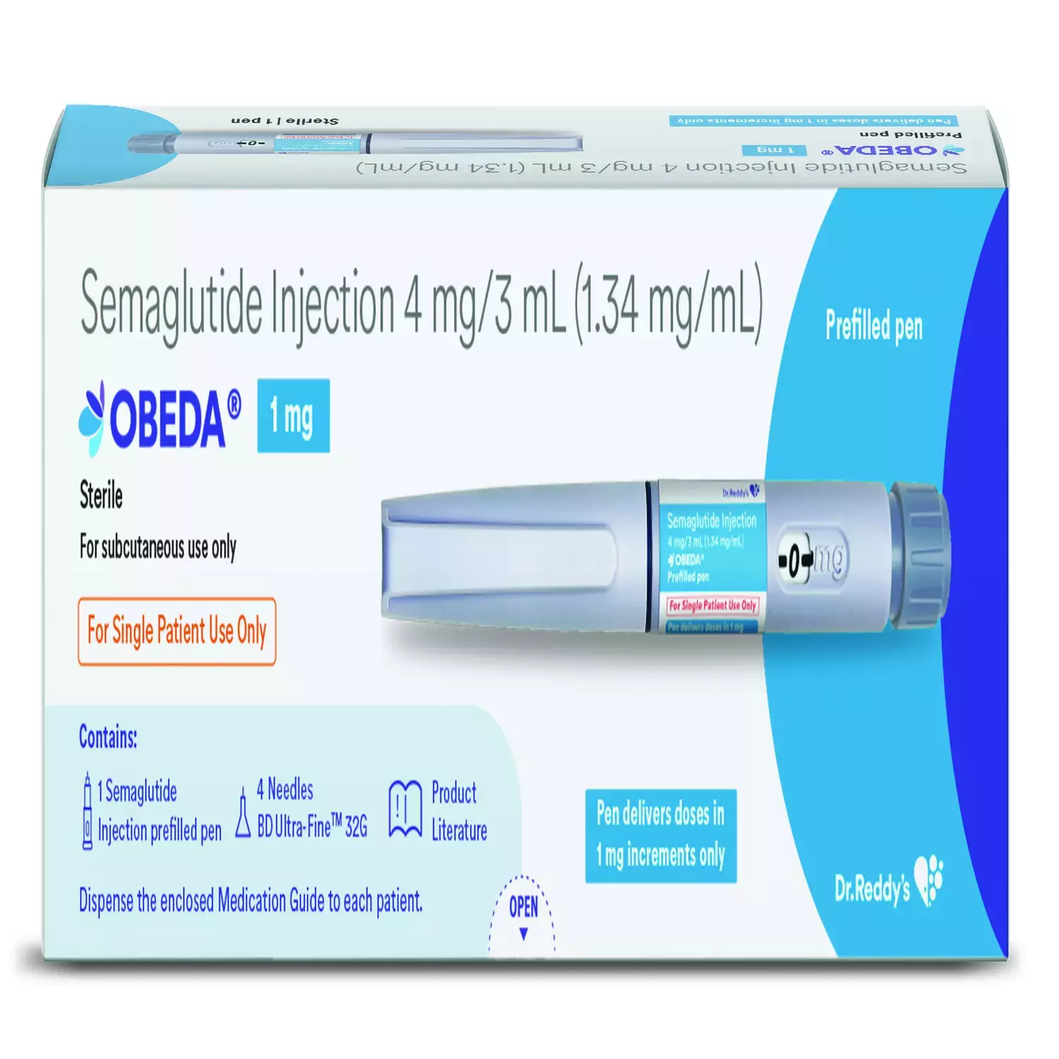 Wegovy Generic - Obeda 4 Mg Pen (Semaglutide, Dr. Reddy's)