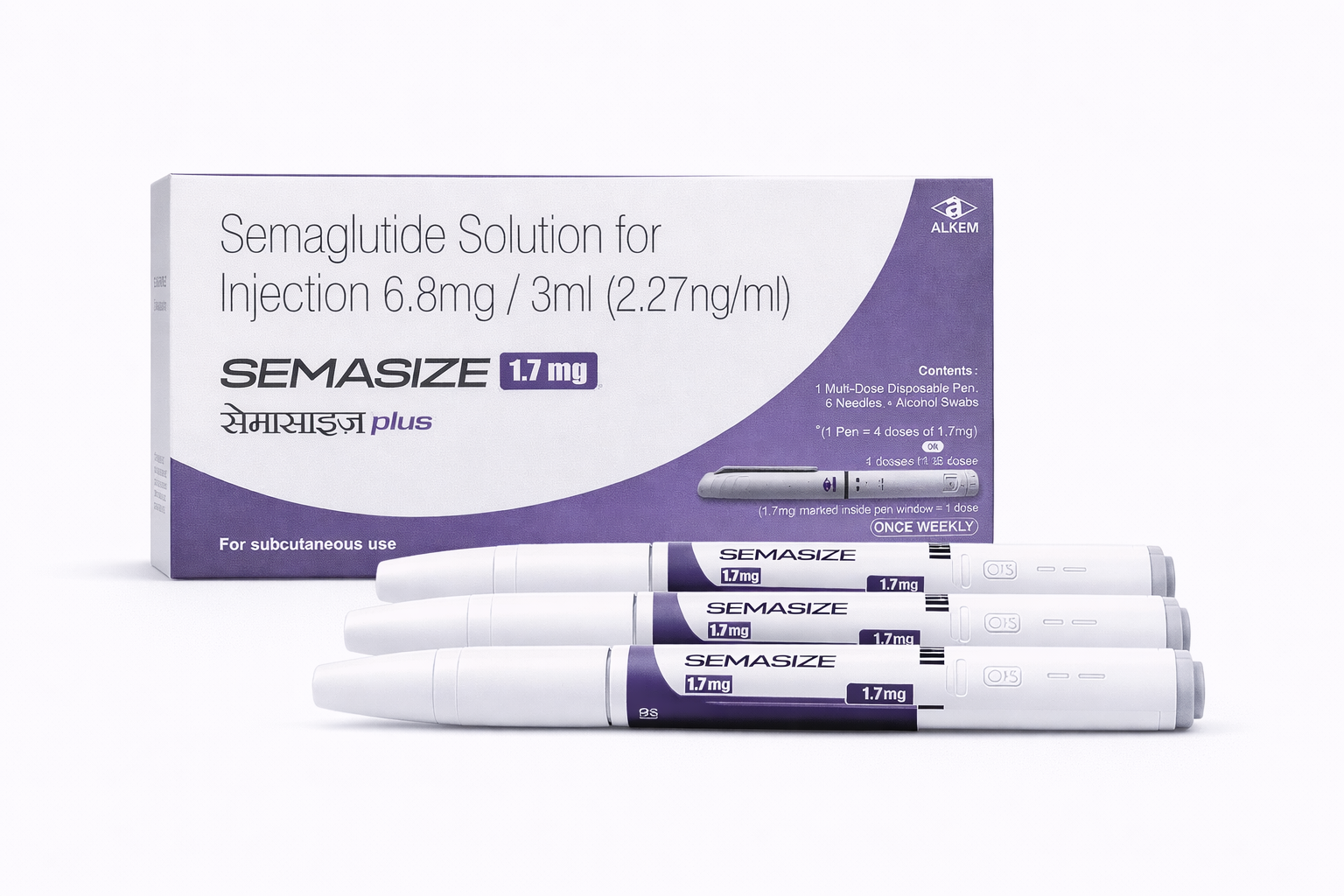 Wegovy Generic - Semasize Plus 1.7 Mg Pen (Semaglutide 1.7mg)