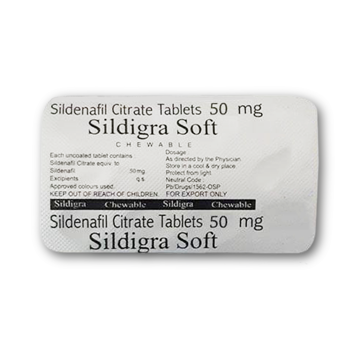 Viagra Generic - Sildigra Soft 50 Mg (Sildenafil)