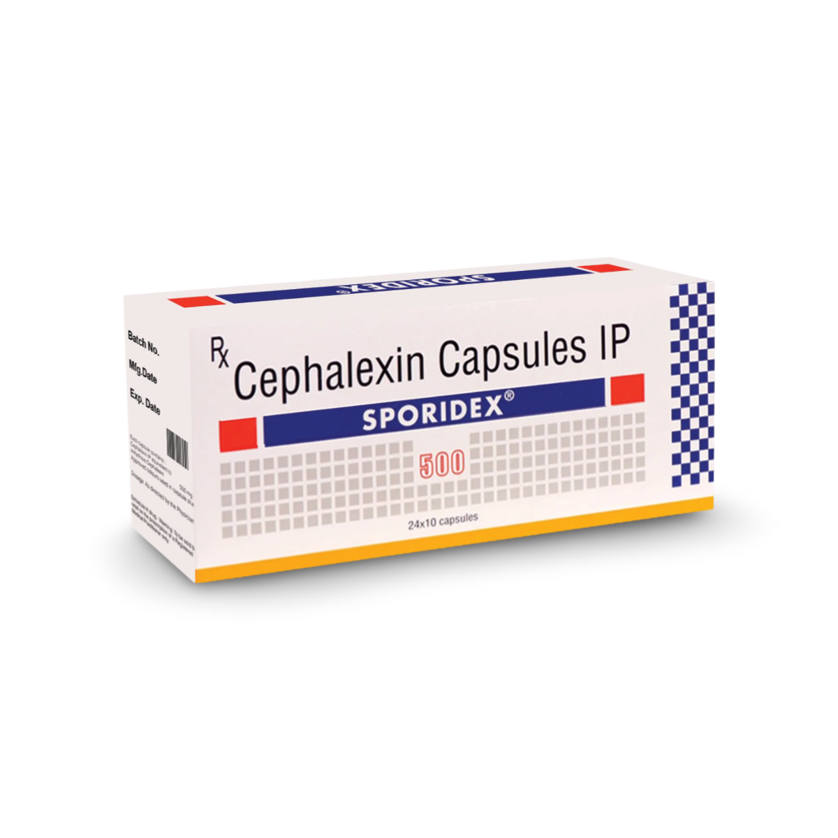 Cephalosporin Generic - Sporidex 500 Capsule (Cephalexin 500mg)