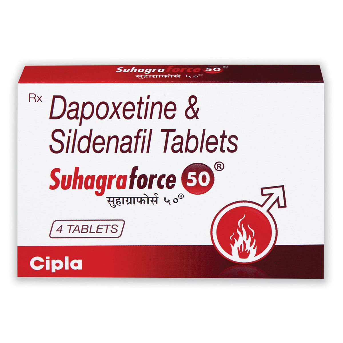 Suhagra Force 50 Mg/30 Mg Tablet (Sildenafil + Dapoxetine 50mg)