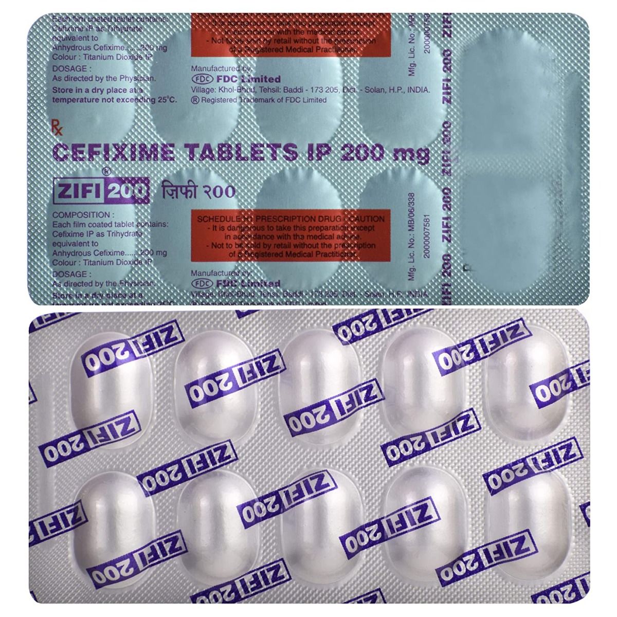 Cephalosporin Generic - Zifi 200 Tablet (Cefixime 200mg)